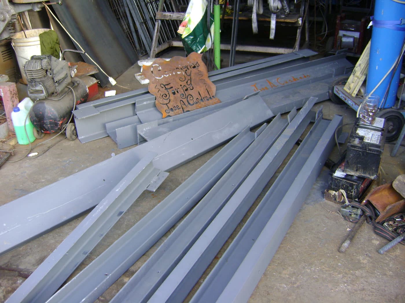 Estructura en vigas para los ascensores de Zardoya Otis